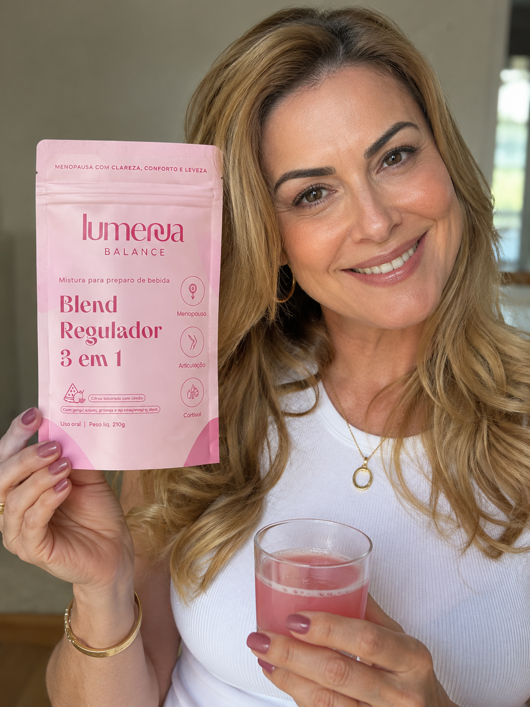 Cliente Renata, 49 anos, com Lumenna Balance