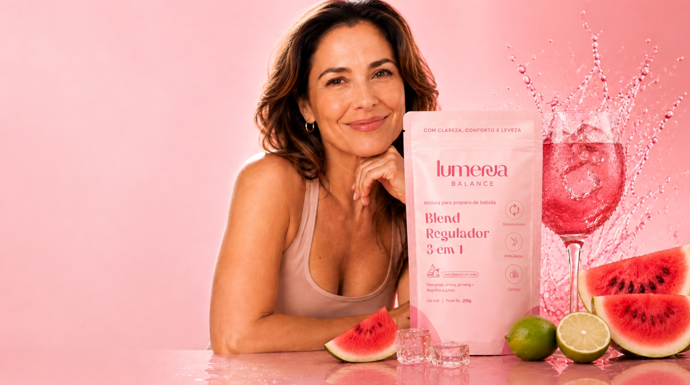 Mulher 40+ com Lumenna Balance